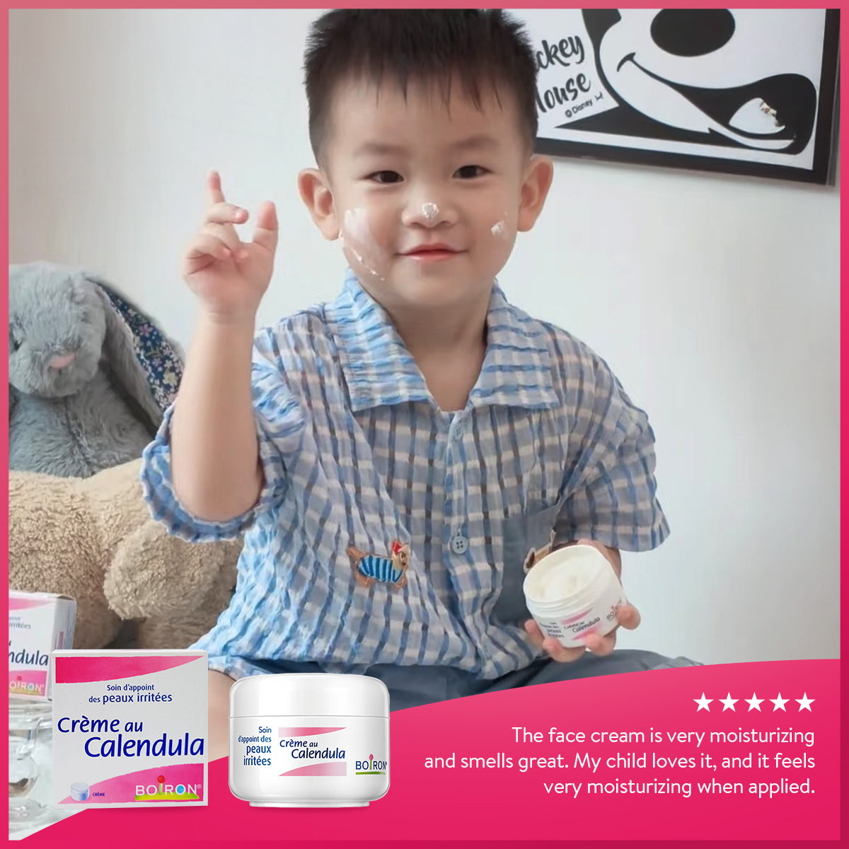 Boiron Calendula Cream - Facial Soothing Cream | Gentle Baby Rash Barrier Cream for Lasting Relief