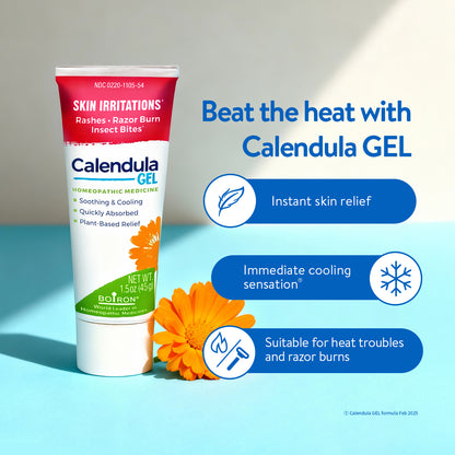 Boiron Calendula Gel - Soothing and Calming Gel For Heals Skin Irritations, Reduce Redness & Swelling