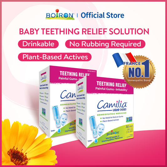 Boiron Camilia Teething Drops - Soothe and Relieve Baby Teething Discomfort, Pain and ENT