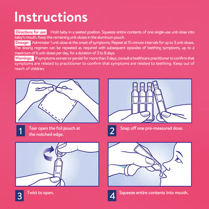 Boiron Camilia Teething Drops - Soothe and Relieve Baby Teething Discomfort, Pain and ENT