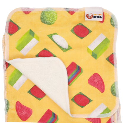 Premium Velour & Bamboo Terry Cloth Wipes x 6 | Mixed Prints