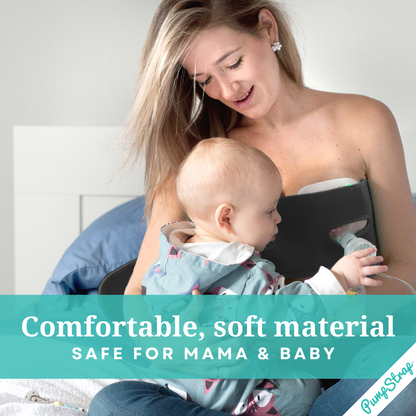 Pump Strap Hands-Free Pumping & Nursing Bra - Black