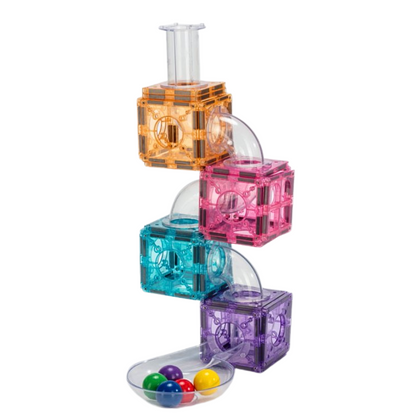 120 pcs Transparent Tubes Marble Run