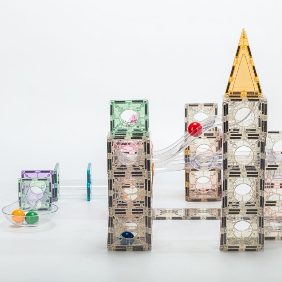 120 pcs Glitter Marble Run