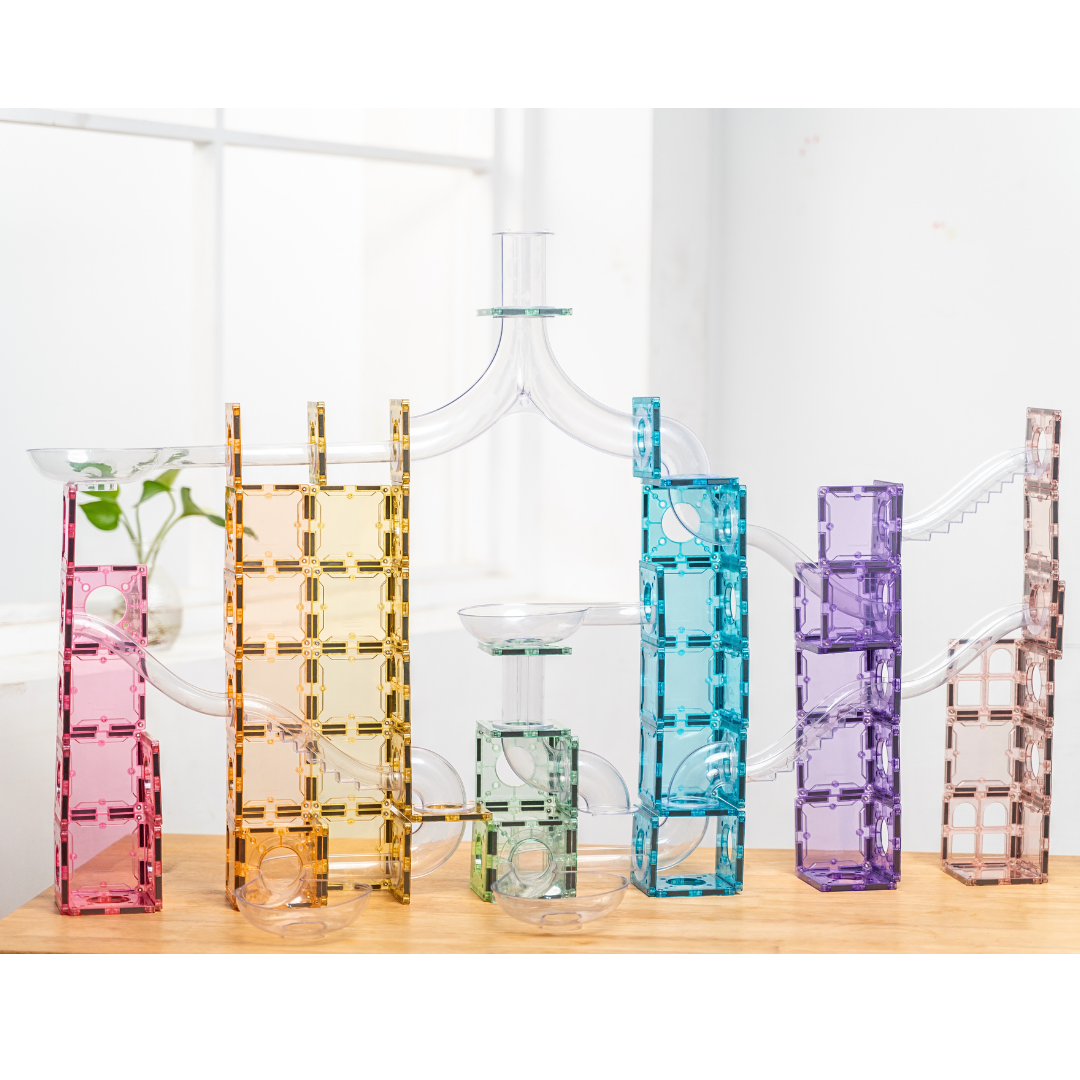 120 pcs Transparent Tubes Marble Run
