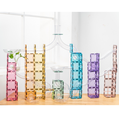 120 pcs Transparent Tubes Marble Run