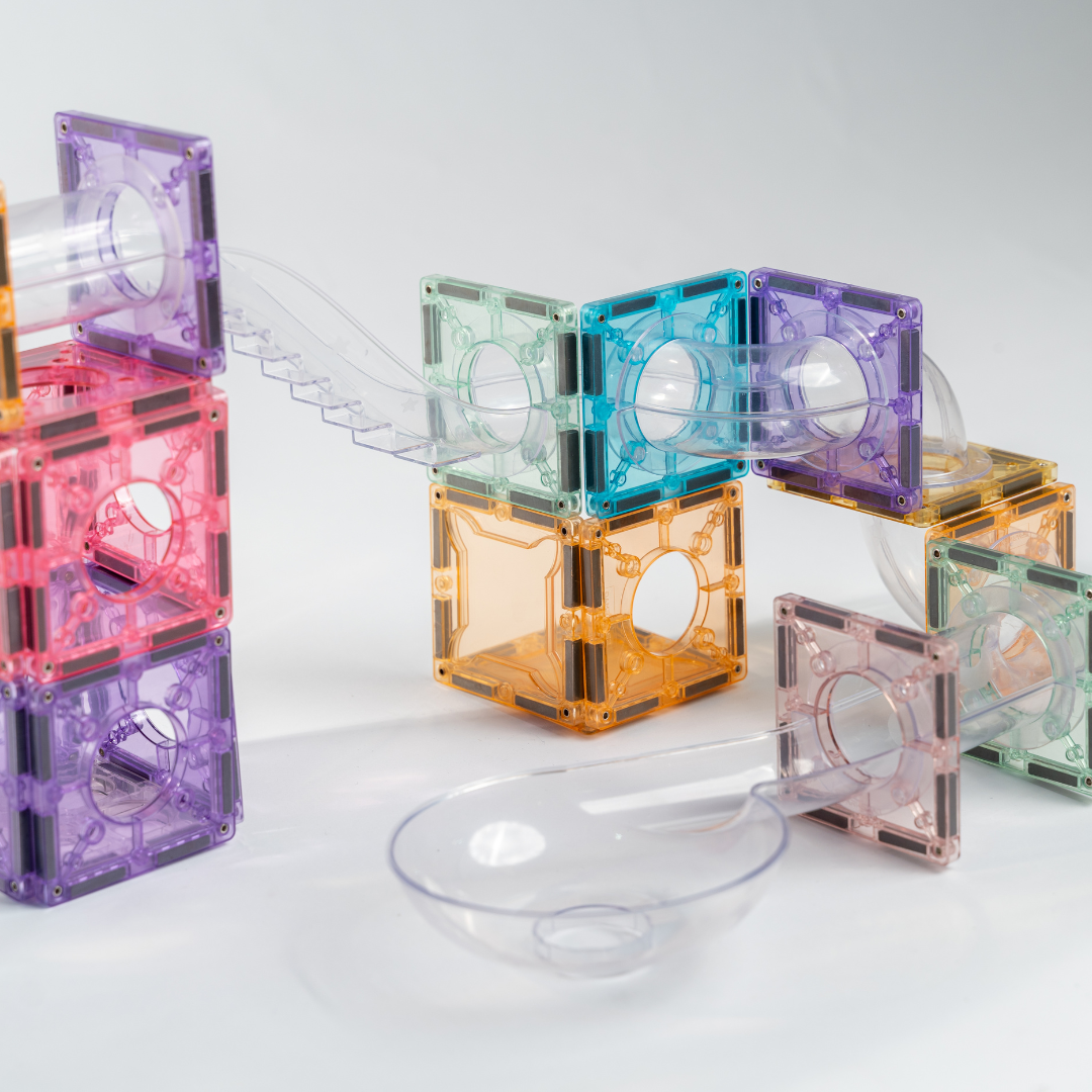 120 pcs Transparent Tubes Marble Run
