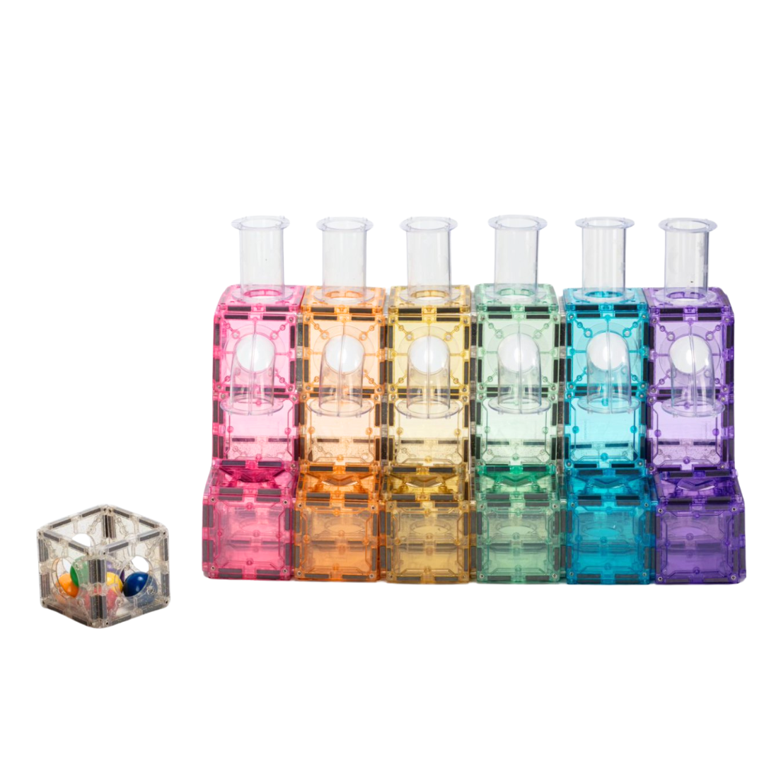 120 pcs Transparent Tubes Marble Run