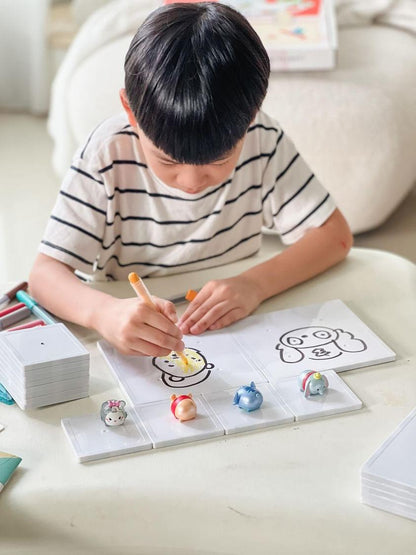 20 pcs Magic Tiles and 36 Reusable Stickers