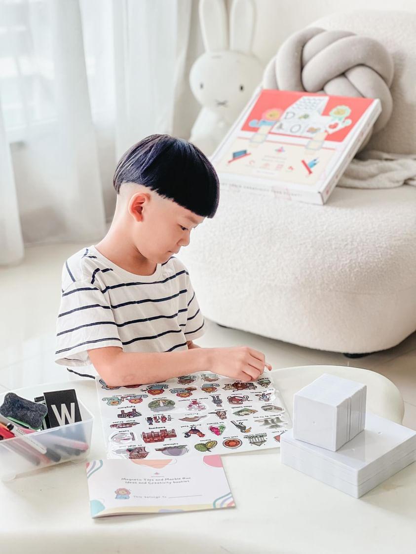 20 pcs Magic Tiles and 36 Reusable Stickers