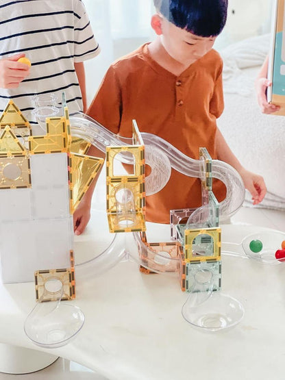 120 pcs Transparent Tubes Marble Run