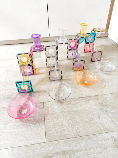 120 pcs Glitter Marble Run