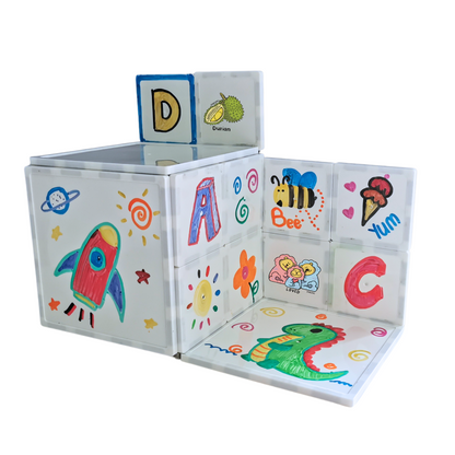 20 pcs Magic Tiles and 36 Reusable Stickers