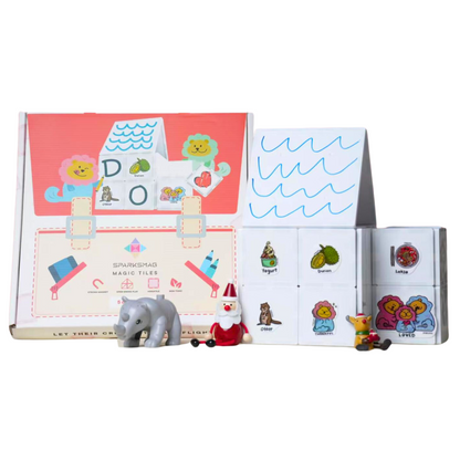 20 pcs Magic Tiles and 36 Reusable Stickers