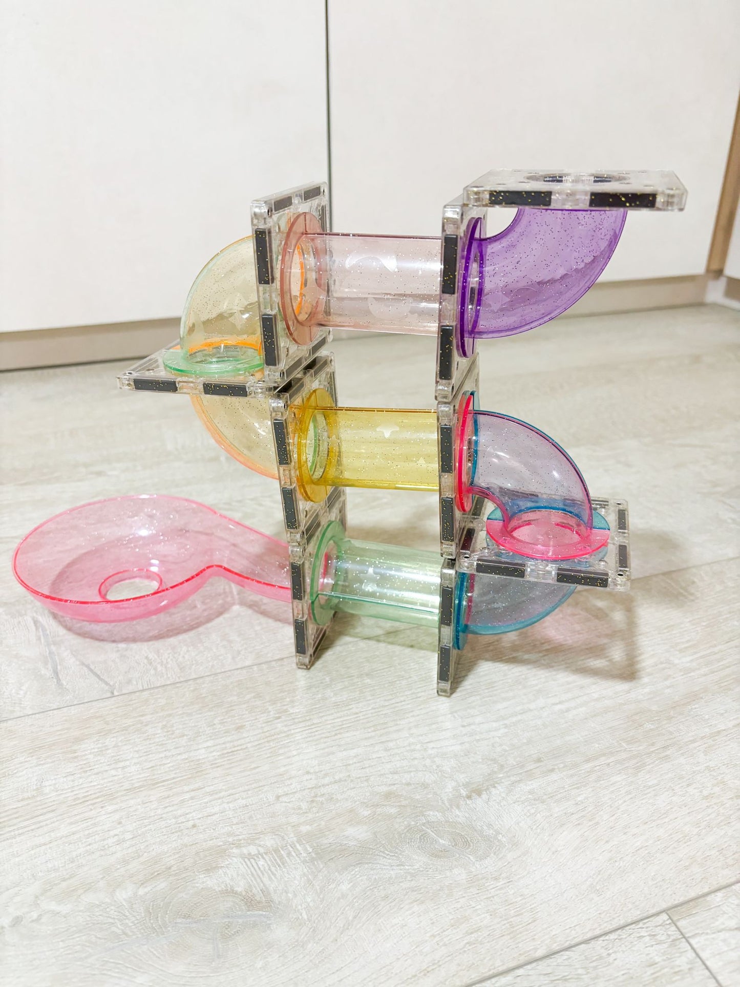 120 pcs Glitter Marble Run