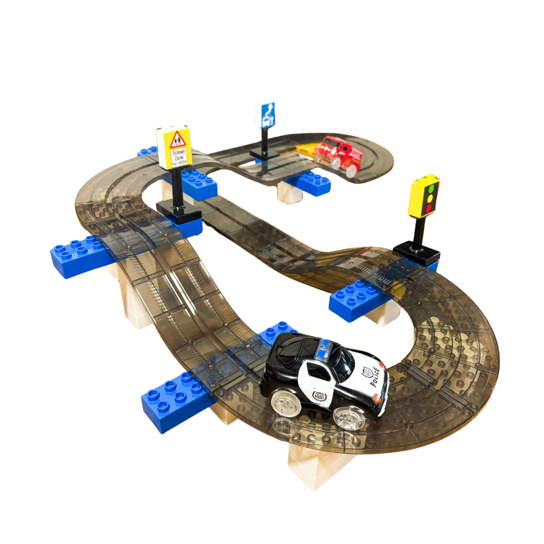 60 pcs Vroom Car City - Magnetic Brick Car Set