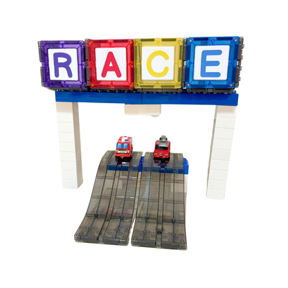 60 pcs Vroom Car City - Magnetic Brick Car Set