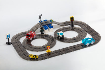 60 pcs Vroom Car City - Magnetic Brick Car Set