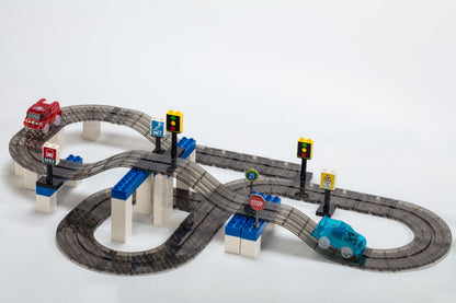 60 pcs Vroom Car City - Magnetic Brick Car Set