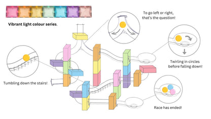 120 pcs Marble Run