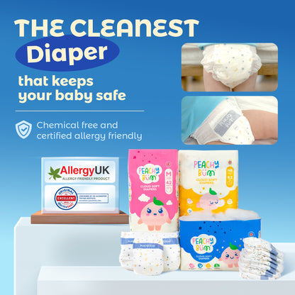 Christmas Bundle: 3 pack of Diapers + 1 Full Size Laundry Sheets
