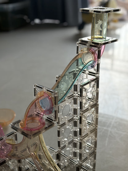 120 pcs Glitter Marble Run