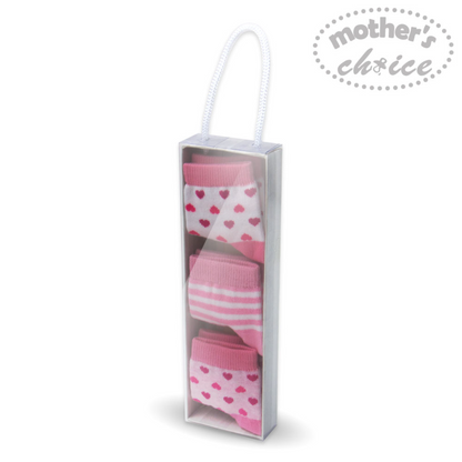 MOTHER'S CHOICE 3-Pk Newborn Baby Socks Box