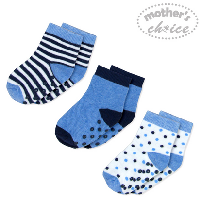 MOTHER'S CHOICE 3-Pk Newborn Baby Socks Box