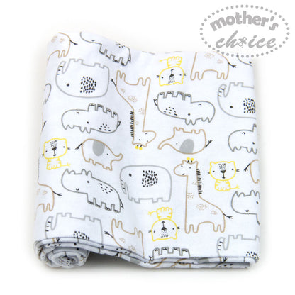 MOTHER'S CHOICE 3-Pc Flannel Receiver With Overlock Binding