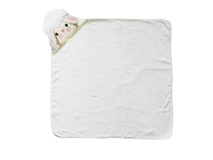 MOTHER'S CHOICE 100% Pure Cotton Infant / Baby 3D Hooded Towel (Lamb)
