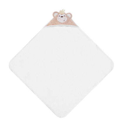 MOTHER'S CHOICE 100% Pure Cotton Infant / Baby 3D Hooded Towel (Monkey)