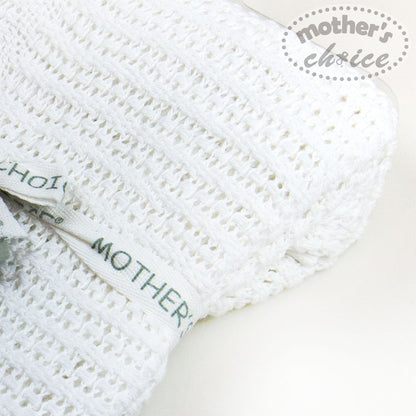 MOTHER'S CHOICE Cotton Cellular Baby Blanket (Wonderful White)