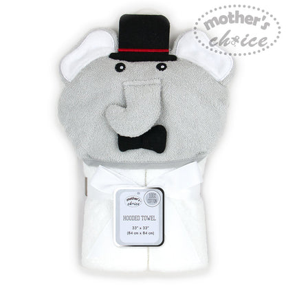 MOTHER'S CHOICE 100% Pure Cotton Infant - Baby 3D Hooded Towel