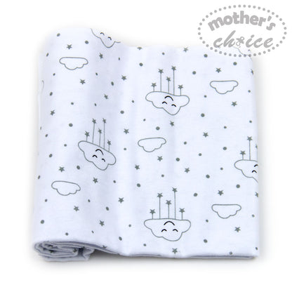 MOTHER'S CHOICE 3-Pc Flannel Receiver With Overlock Binding