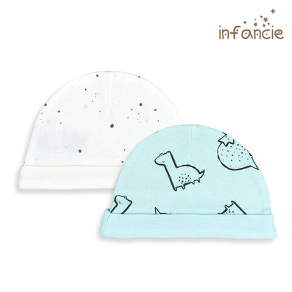 INFANCIE 2-Pc 100% Cotton Baby Hat