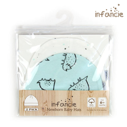 INFANCIE 2-Pc 100% Cotton Baby Hat