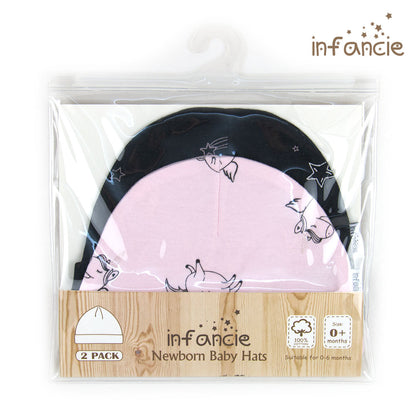 INFANCIE 2-Pc 100% Cotton Baby Hat