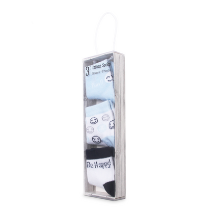 MOTHER'S CHOICE 3-Pk Newborn Baby Socks Box