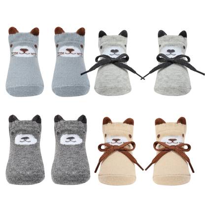 INFANCIE Baby Socks 0-6m Gift Box (Animals)