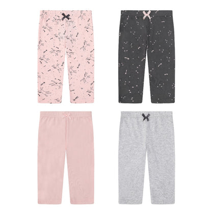 MOTHER'S CHOICE 4-Pc 100% Cotton Baby Pants 3-12m (Pink-Mix Unicorn)