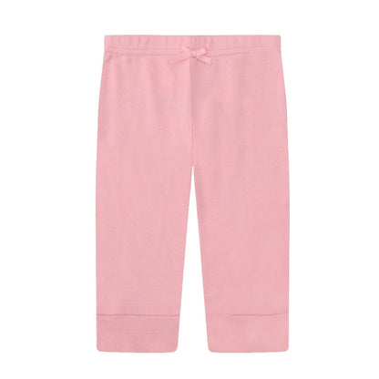 MOTHER'S CHOICE 4-Pc 100% Cotton Baby Pants 3-12m (Pink-Grey Mix)
