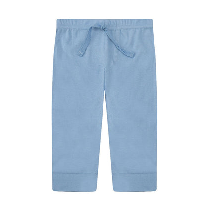 MOTHER'S CHOICE 4-Pc 100% Cotton Baby Pants 3-12m (Navy-Blue Mix)