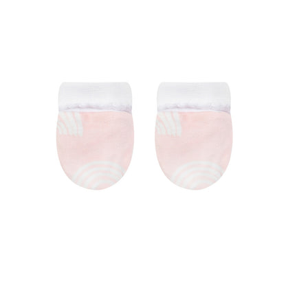 INFANCIE 3-Pc Bamboo Cotton Newborn Baby Booties, Mittens and Hat Gift Set