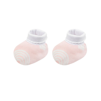 INFANCIE 3-Pc Bamboo Cotton Newborn Baby Booties, Mittens and Hat Gift Set