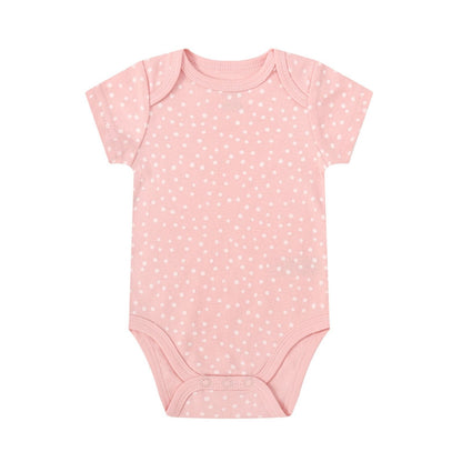 MOTHER'S CHOICE 5-Pc Baby  Grower, Bodysuit, Bib, Hat & Mittens Layette Gift Set (Pink Giraffe)