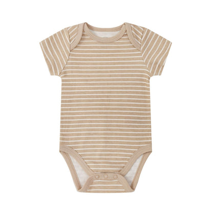 MOTHER'S CHOICE 5-Pc Baby  Grower, Bodysuit, Bib, Hat & Mittens Layette Gift Set (Beige Elephant)