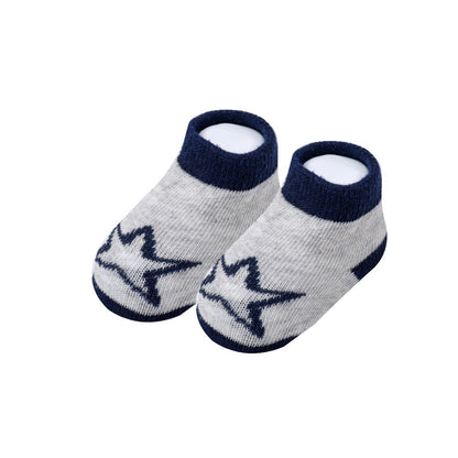MOTHER'S CHOICE 4-Pc Baby Bodysuit, Pants, Hat & Socks Gift Box Set (Blue Whale)