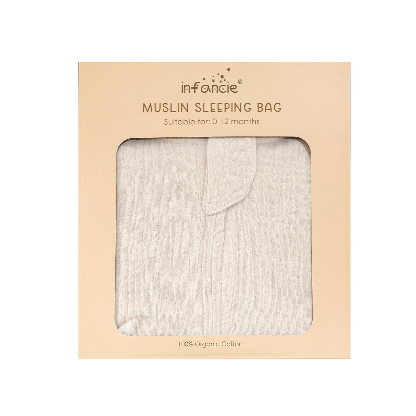 INFANCIE OrganicCotton Baby Muslin Sleep Sack