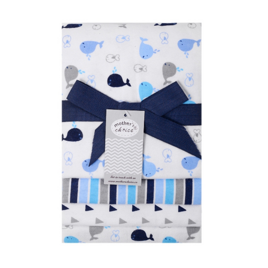MOTHER'S CHOICE Infant - Baby 100% Pure Cotton Flannel Receiver-Wrap