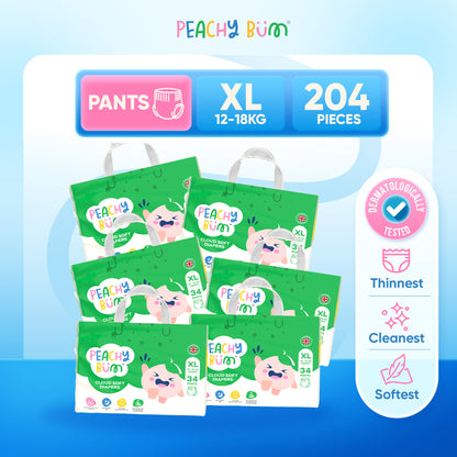 [Bundle of 6] Peachy Bum Cloud Soft Diaper Pants | Size M | Size L | Size XL | Size XXL
